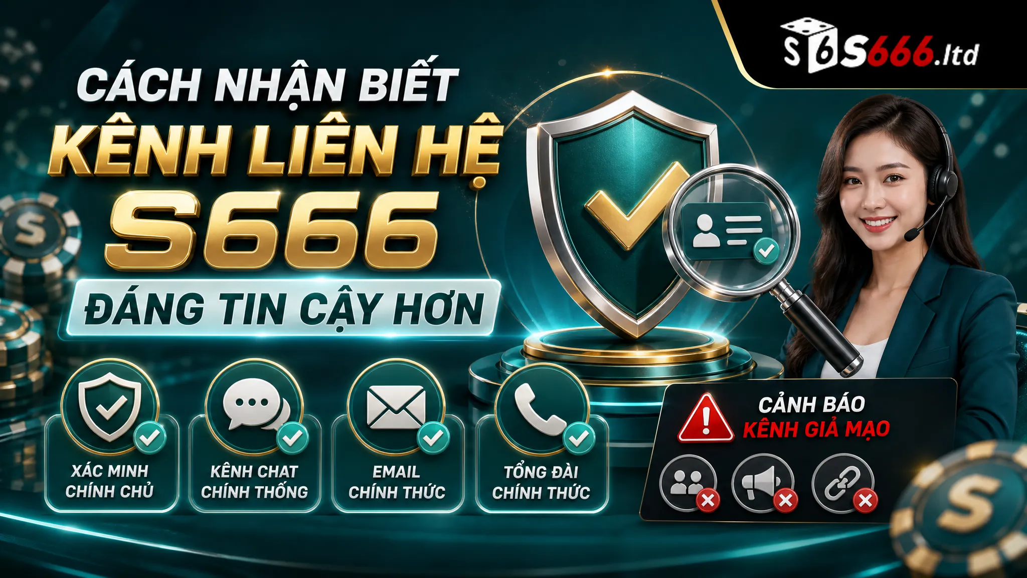 Cách nhận biết kênh liên hệ S666 đáng tin cậy hơn