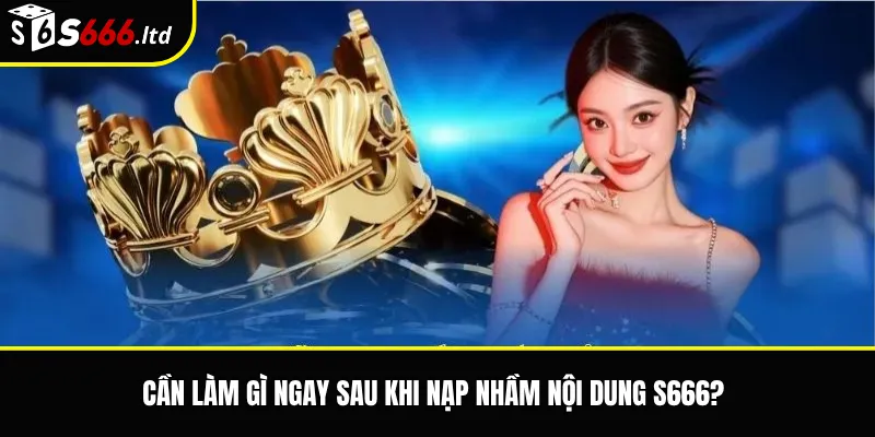 Cần làm gì ngay sau khi nạp nhầm nội dung S666?