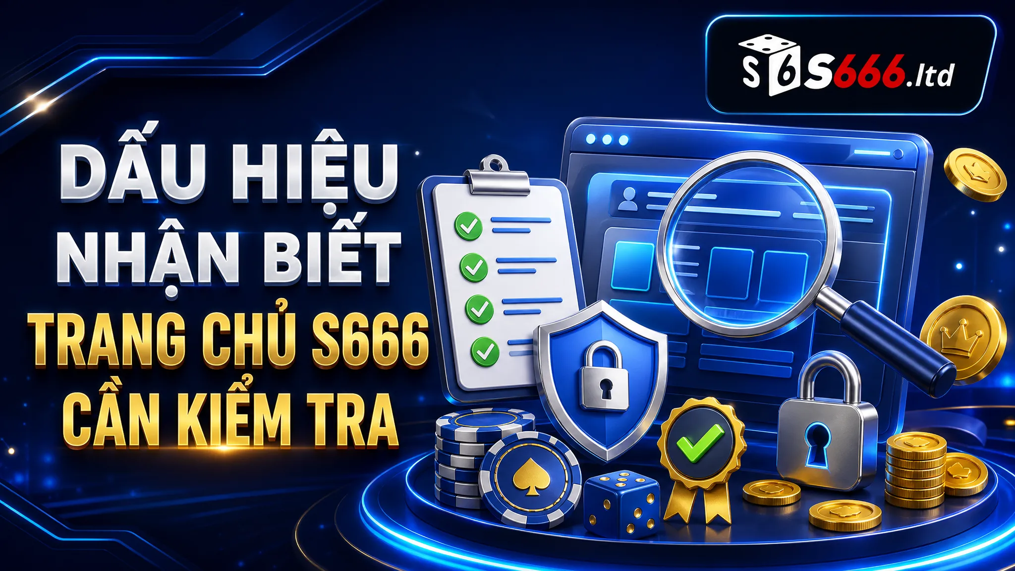 Dấu hiệu nhận biết trang chủ S666 cần kiểm tra