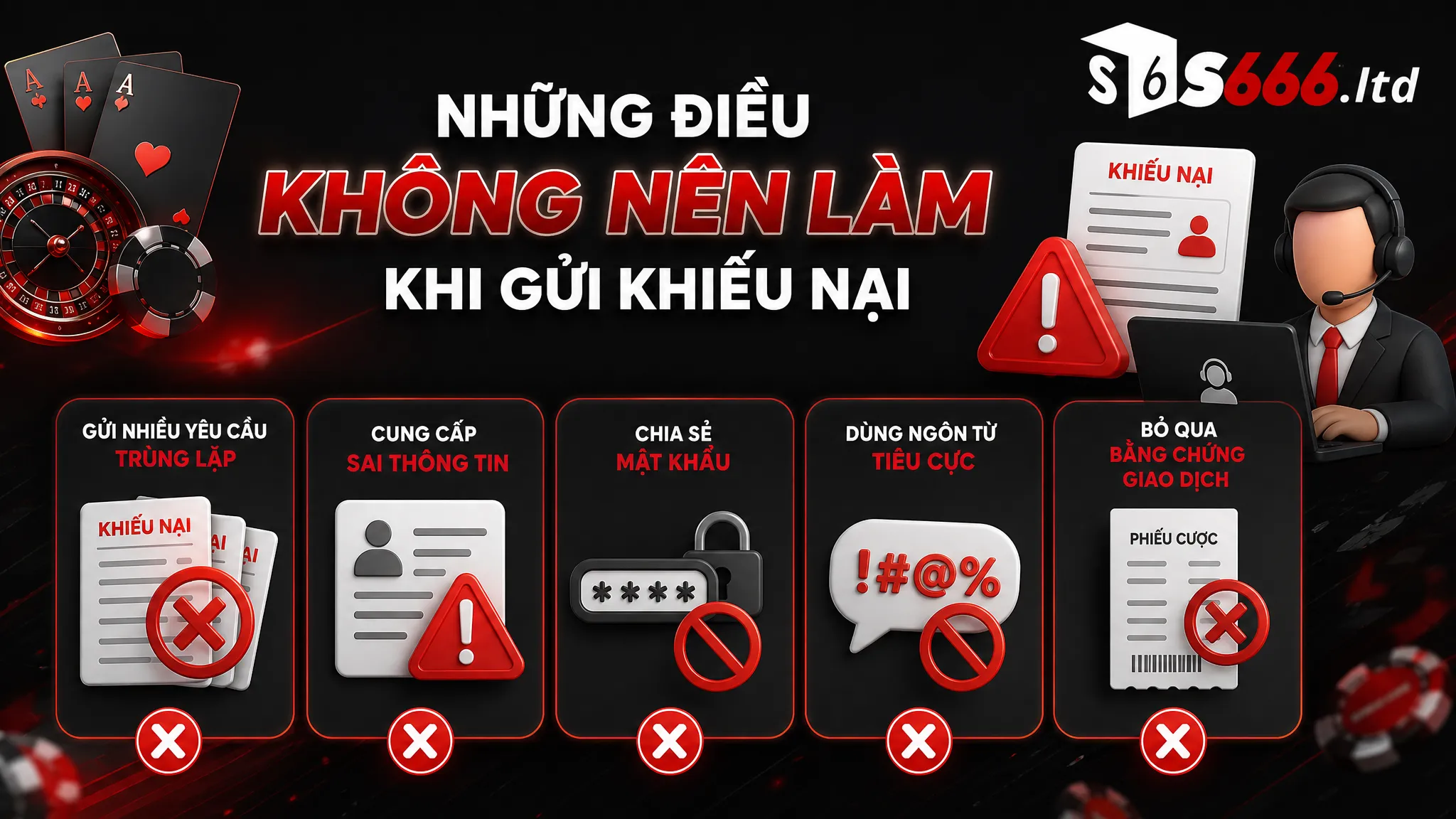 Những điều không nên làm khi gửi khiếu nại