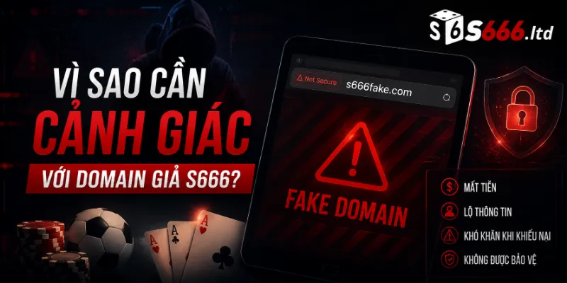 Vì sao cần cảnh giác với domain giả S666?